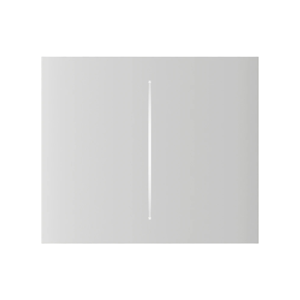 Кнопка Ajax CenterButton (2-gang) vertical white для двоклавішного вимикача