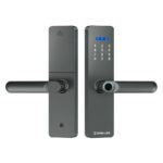 Розумний дверний біометричний замок SEVEN LOCK SL-7740BF grey (врізна частина 5050)