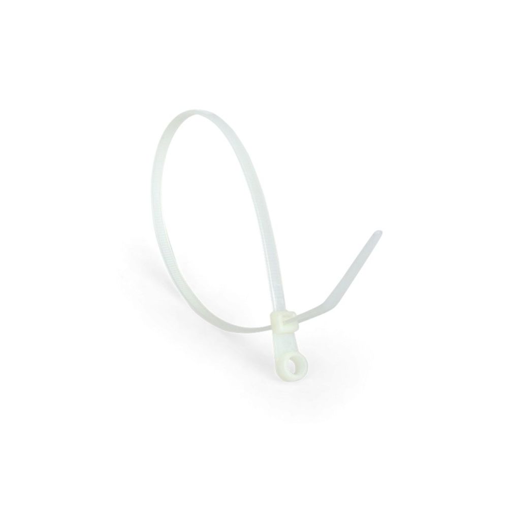 Монтажний комплект: Стяжка Relfix 5 x 200 мм  з кріпленням (100 шт/уп) біла+ Майданчик для стяжки Relfix з клейкою основою універсальна 20 x 20 мм (50 шт/уп) білий - Зображення 2