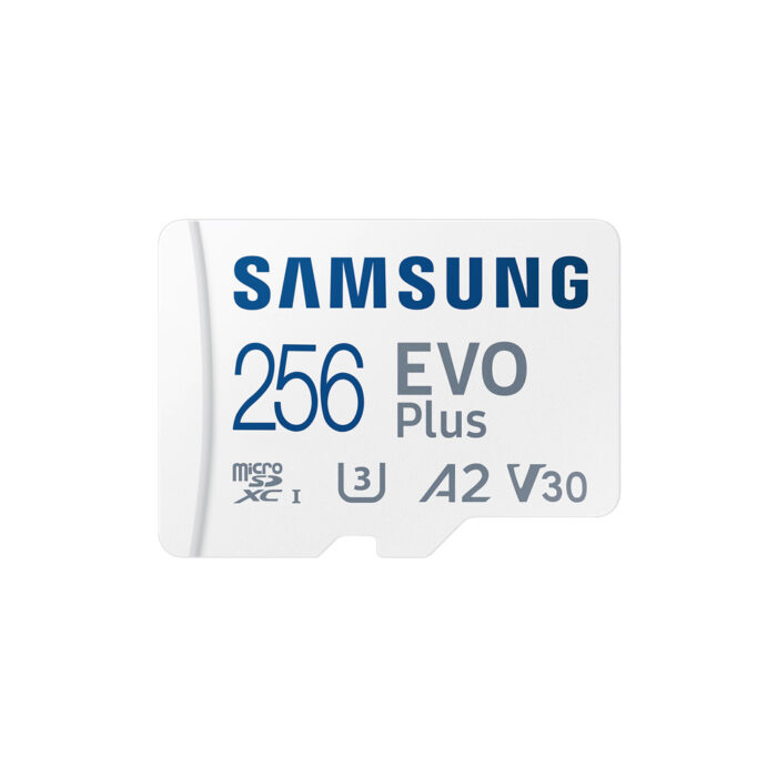 Карта пам&apos;яті Samsung Evo Plus microSDXC 256GB UHS-I U3 V30 A2 + SD адаптер (MB-MC256SA/EU)