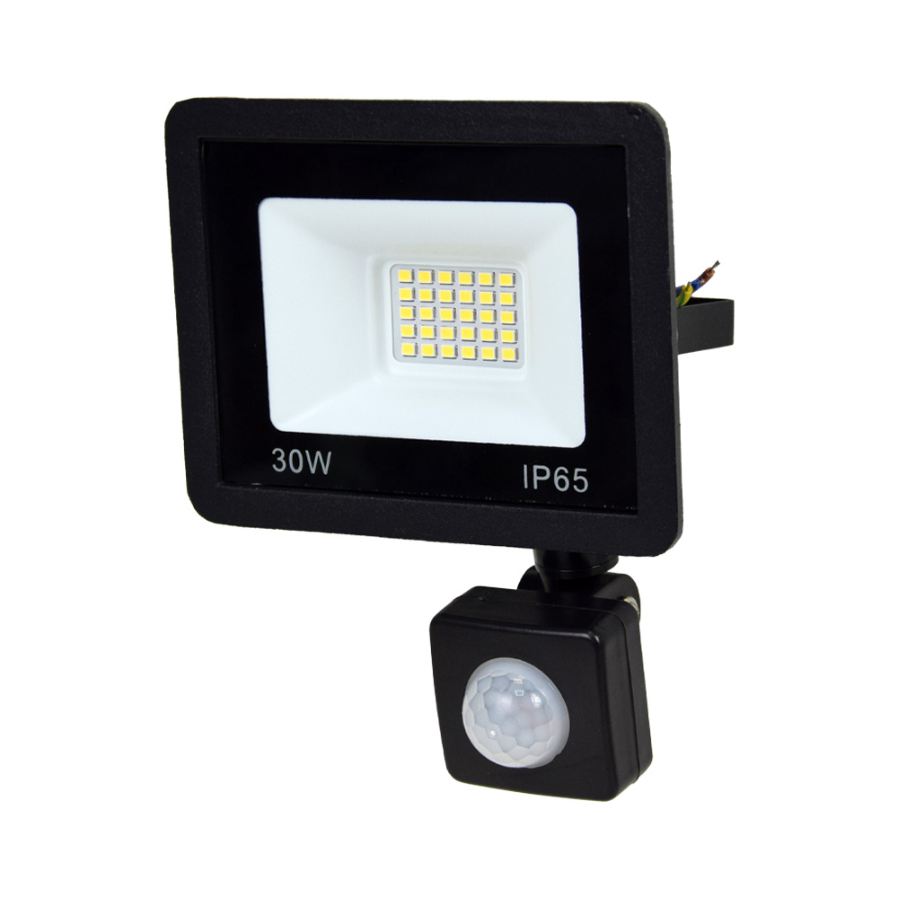 Прожектор світлодіодний Lightwell LW-FL-B-30-S 30 W з датчиком руху Прожектор світлодіодний Lightwell LW-FL-B-30-S 30 W з датчиком руху