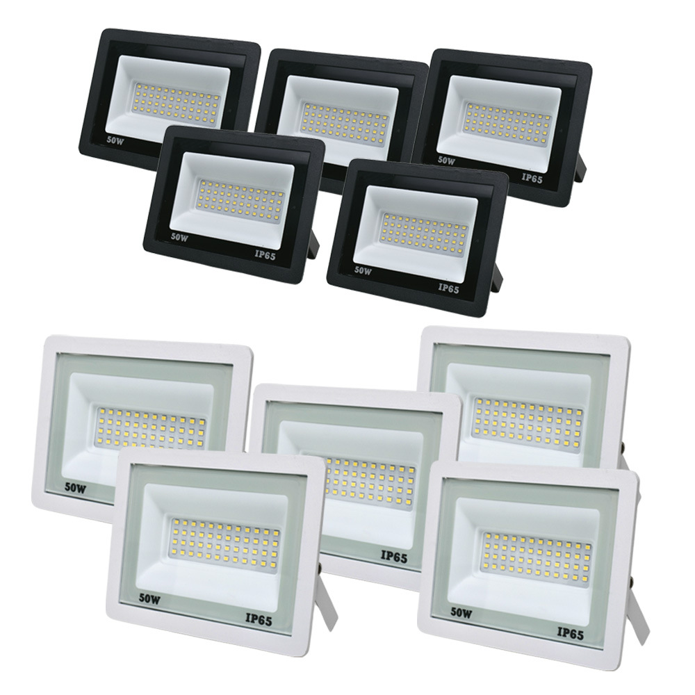 Комплект 5+5 світлодіодних прожекторів Lightwell 50W: 5 x LW-FL-B-50 та 5 x LW-FL-W-50 Комплект 5+5 світлодіодних прожекторів Lightwell 50W: 5 x LW-FL-B-50 та 5 x LW-FL-W-50