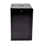 Шафа серверна SteelNet 15U 600 x 500 для мережевого обладнання (скло, чорний) - Зображення 4