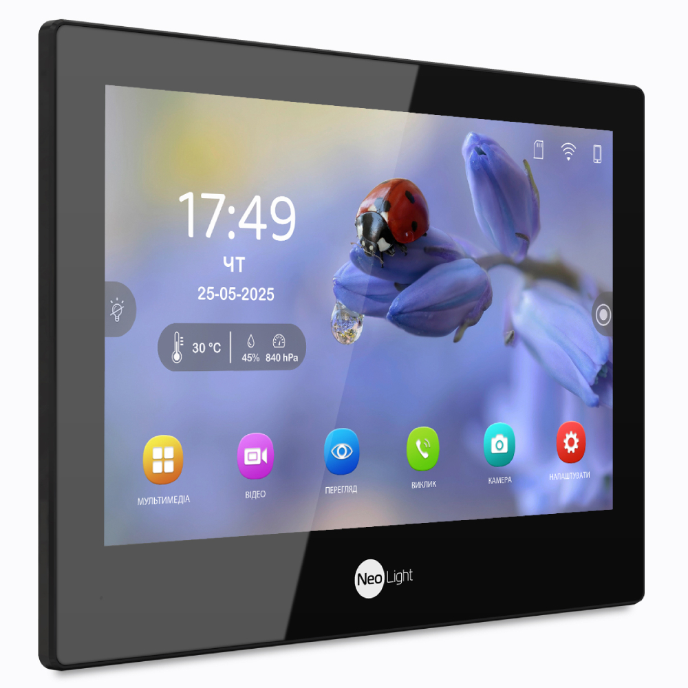 Комплект Neolight ALPHA Hybrid HD KIT B/SilverP: гібридний відеодомофон 8" з Wi-Fi та 2 Мп відеопанель - Зображення 4