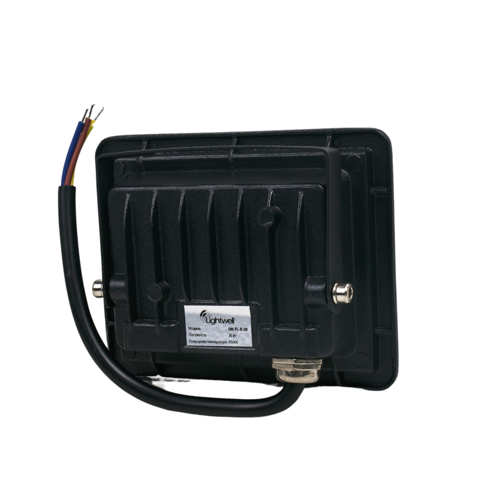 Комплект 4+4 світлодіодних прожектори Lightwell 20W: 4 x LW-FL-B-20 и 4 x LW-FL-B-20-S з датчиком руху - Зображення 3