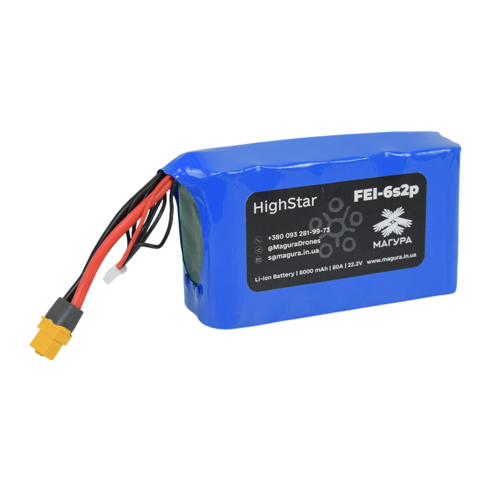 Акумулятор FEi-6S2P HighStar 8000 мА·год для FPV-дрона Акумулятор FEi-6S2P HighStar 8000 мА·год для FPV-дрона