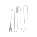 Шнур з вилкою та перемикачем e.wire.switch/plug.white