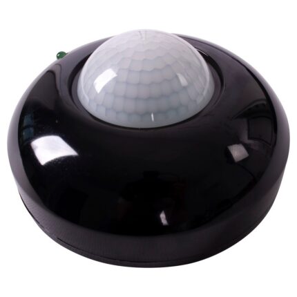 Датчик руху інфрачервоний стельовий e.sensor.pir.07.black (чорний)
