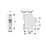 Автоматичний вимикач HL-C10/1 Eaton 1P 10А C - Зображення 4