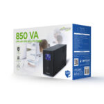 Джерело безперебійного живлення EnerGenie EG-UPS-032 850ВА / 510Вт лінійно-інтерактивне з LCD-дисплеєм - Зображення 4