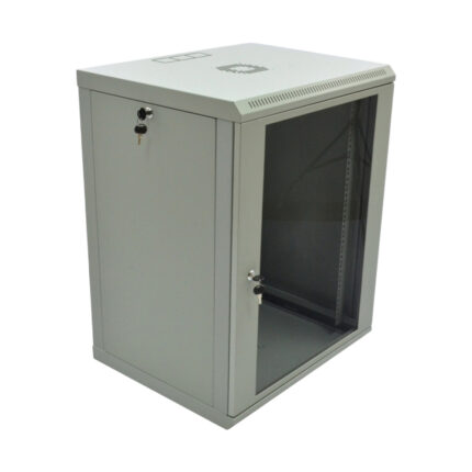 Шафа серверна SteelNet 18U 600 x 600 для мережевого обладнання (скло