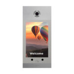 Багатоабонентська IP панель виклику Bas-IP AA-14FBIS silver з розпізнаванням облич і зчитувачем UKEY для IP-домофонів