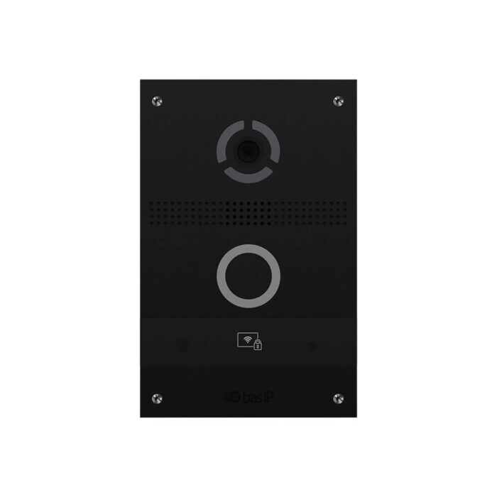 IP панель виклику Bas-IP AV-08FBL  black з розпізнаванням облич і зчитувачем UKEY
