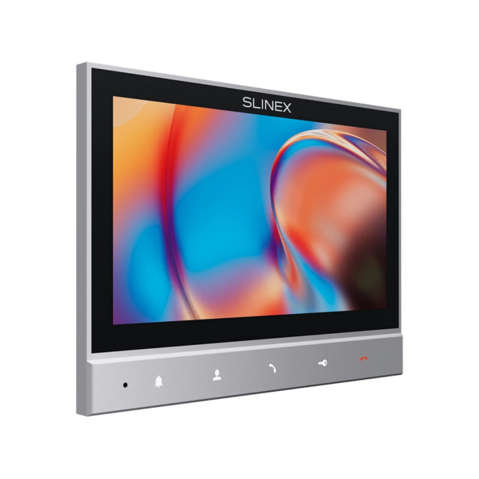 Комплект відеодомофону Slinex SK-07 grey + панель виклику ML-17HR graphite - Зображення 2