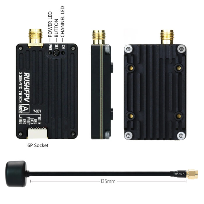 Відеопередавач Rush 3.3GHz 2W VTX - Зображення 7