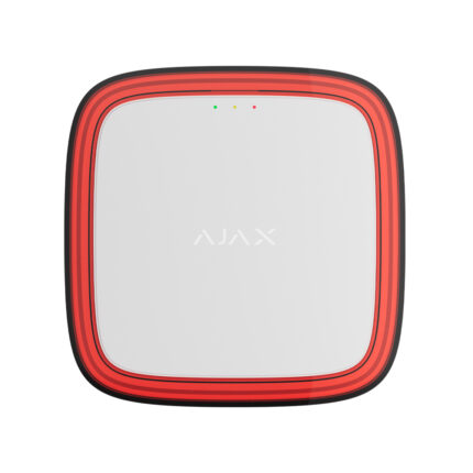 Бездротовий адресний пожежний оповіщувач Ajax EN54 FireProtect (VAD) Jeweller white світловий