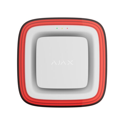 Бездротовий адресний пожежний оповіщувач Ajax EN54 FireProtect (Sounder/VAD) Jeweller white світлозвуковий