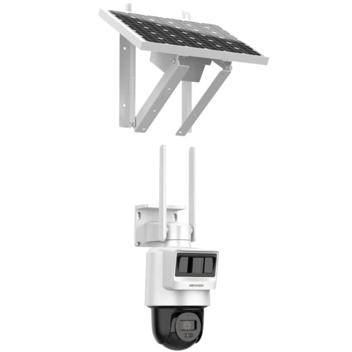IP-відеокамера 4G 4 Мп  Hikvision DS-2DE2C400IWG-K/4G/C05S10 4МП (2.8мм) із сонячною панеллю та вбудованим акумулятором - Зображення 2