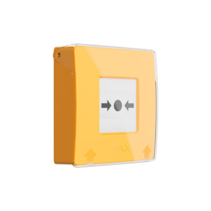 Бездротова програмована кнопка Ajax ManualCallPoint (Yellow) Jeweller з механізмом скидання