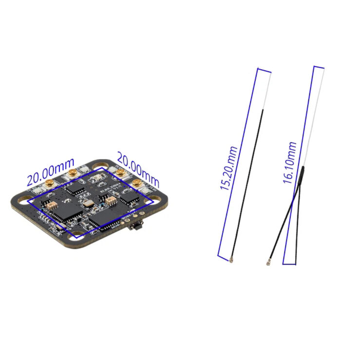 Приймач RadioMaster DBR4 Xross Gemini ExpressLRS Dual Band 2.4GHz/900MHz - Зображення 8