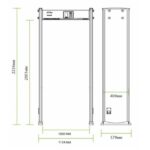 Арочний металодетектор ZKTeco ZK-D1065-1М ширина 1 м, 6 зон детекції - Зображення 4